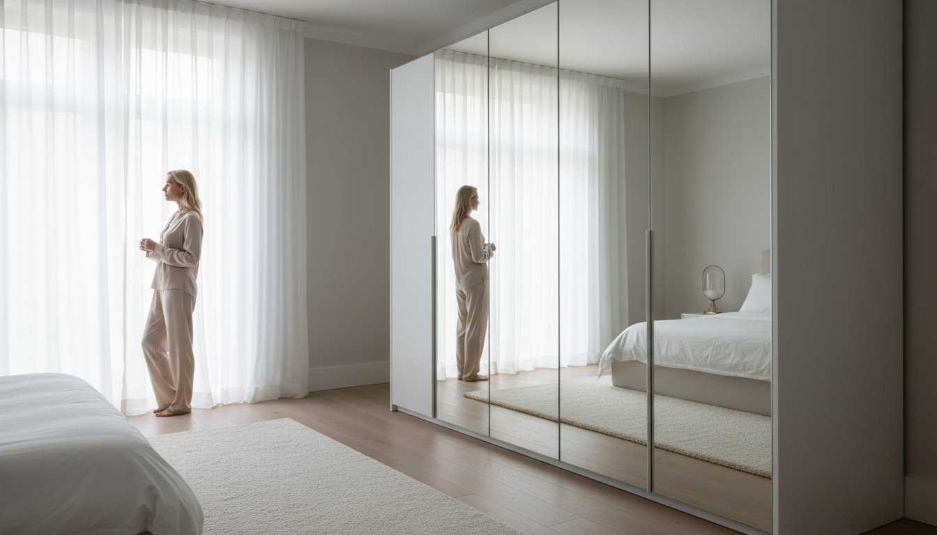 The Timeless Elegance of a White Mirrored Armoire Wardrobe